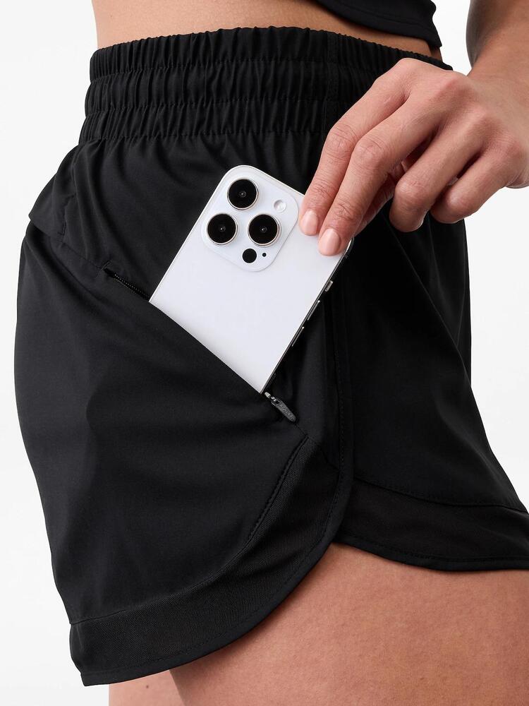 Athleta, User: testoutset@gmail.com Mesh Racer Run Mid Rise 4 Short in Black - Picture 6 of 7